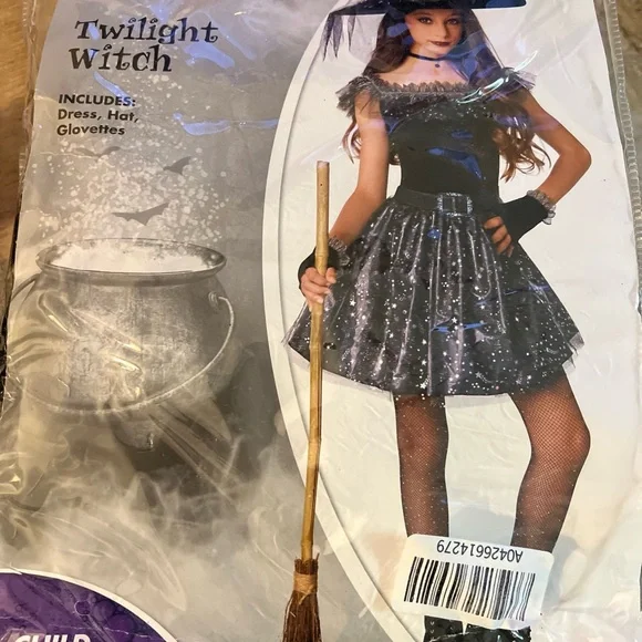 Twilight Witch Kids Costume - Black - Picture 2 of 6